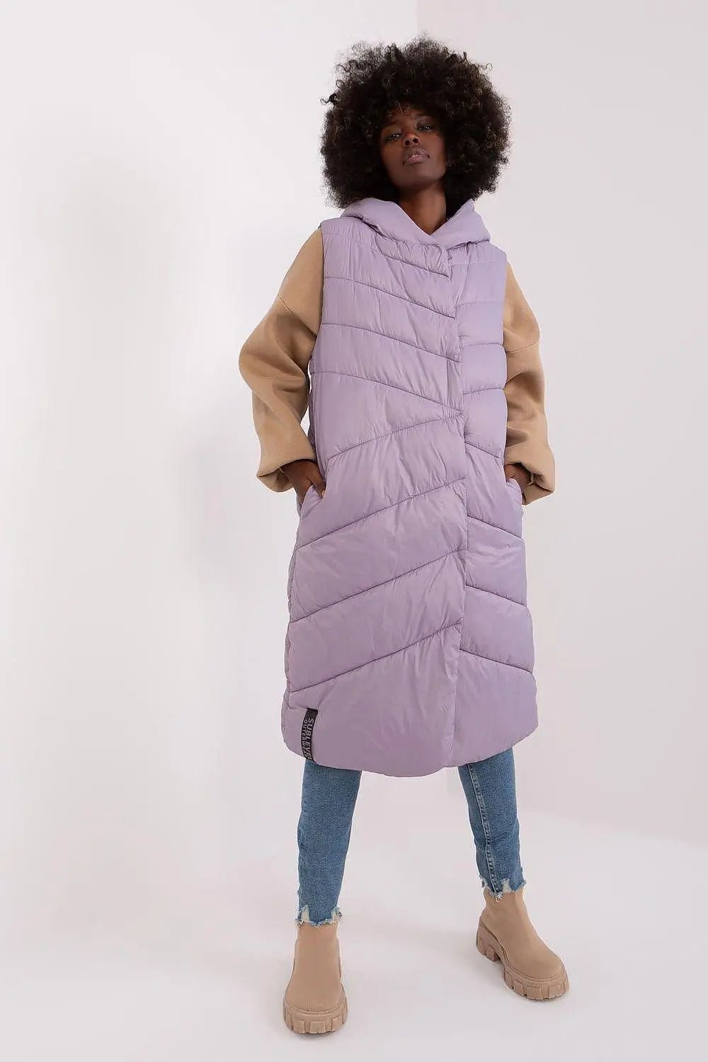 Sublevel Quilted insulated vest with hood - Honesty Sales