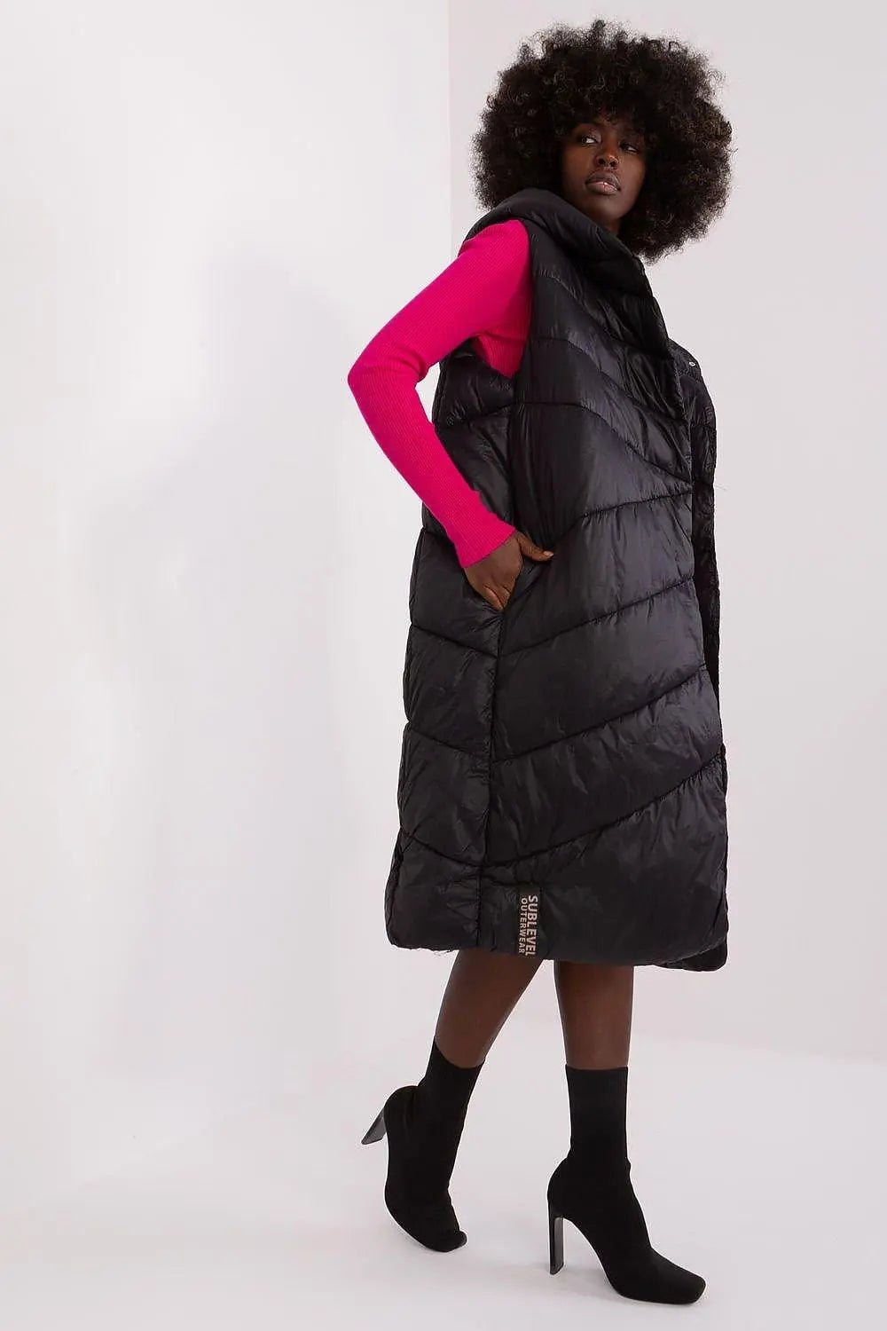 Sublevel Quilted insulated vest with hood - Honesty Sales