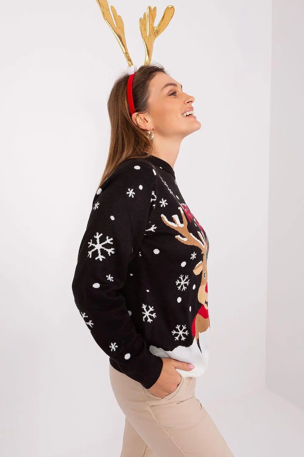 Sublevel tactile polyacrylic christmas sweater - Honesty Sales