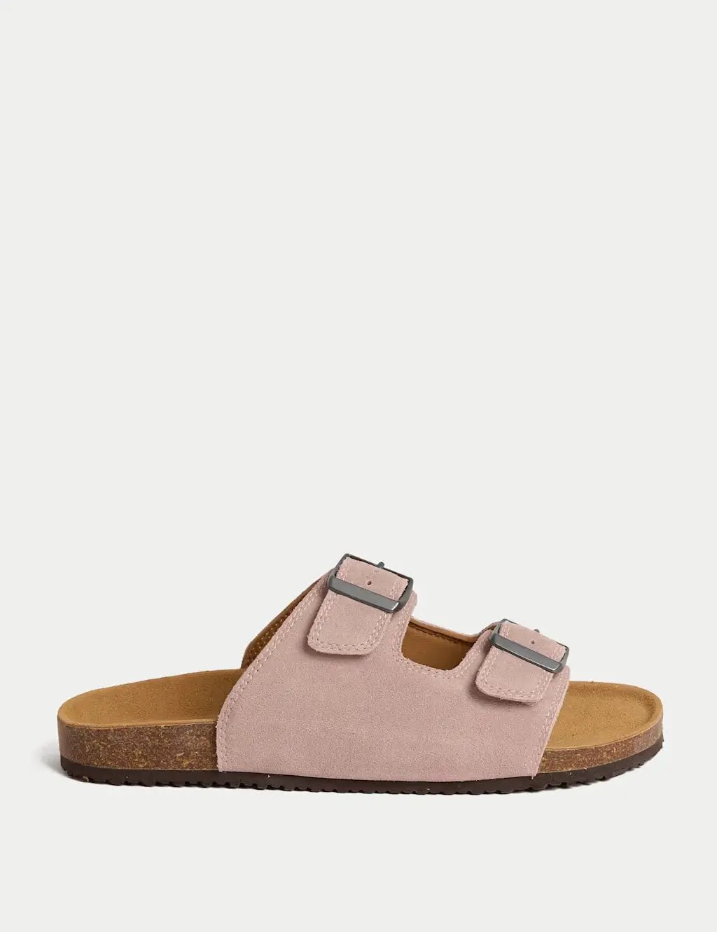 Suede Slip - On Corkbed Sandals - Honesty Sales