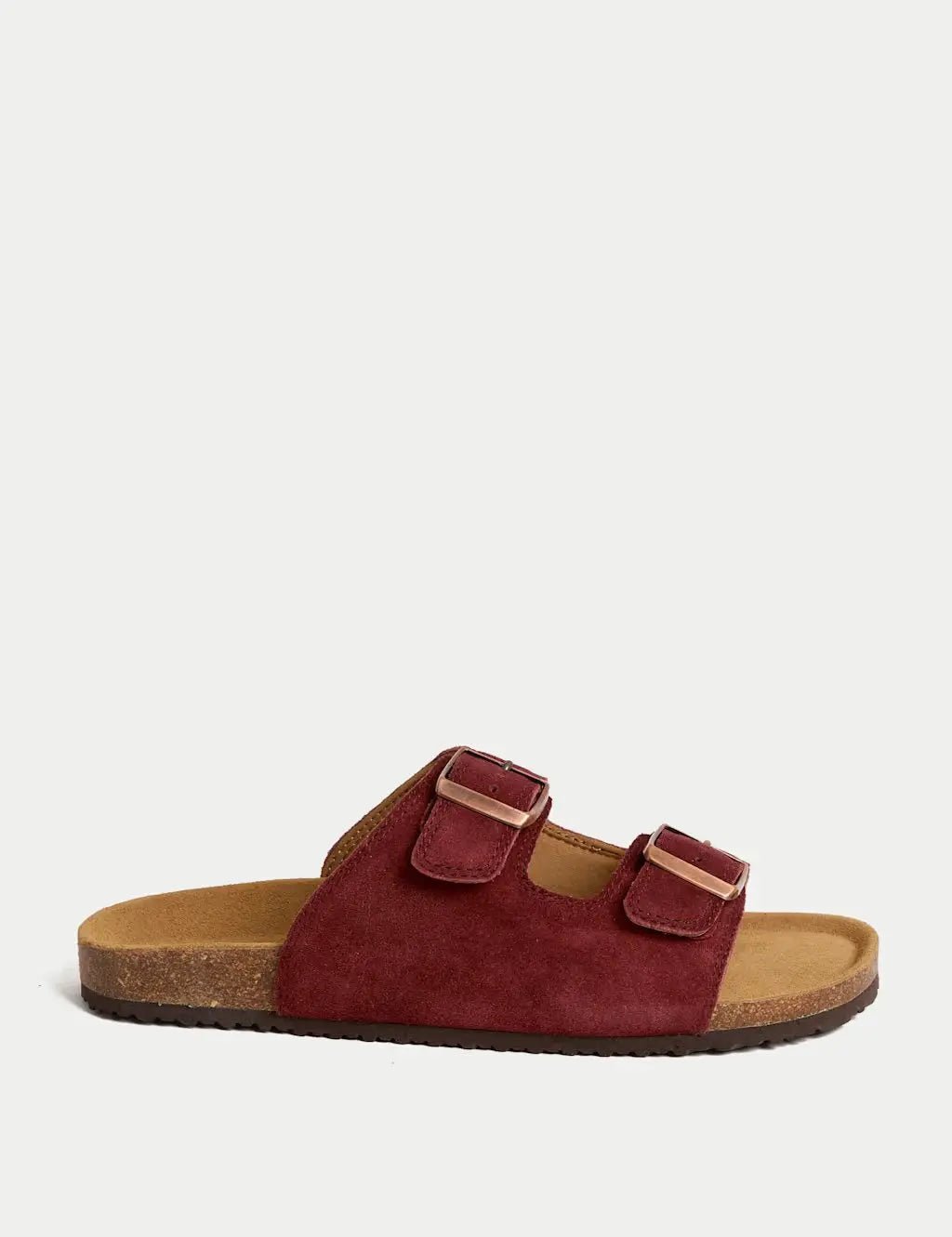 Suede Slip - On Corkbed Sandals - Honesty Sales