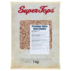 Super Tops Premium Spicy Beef Chunks 1kg - Honesty Sales