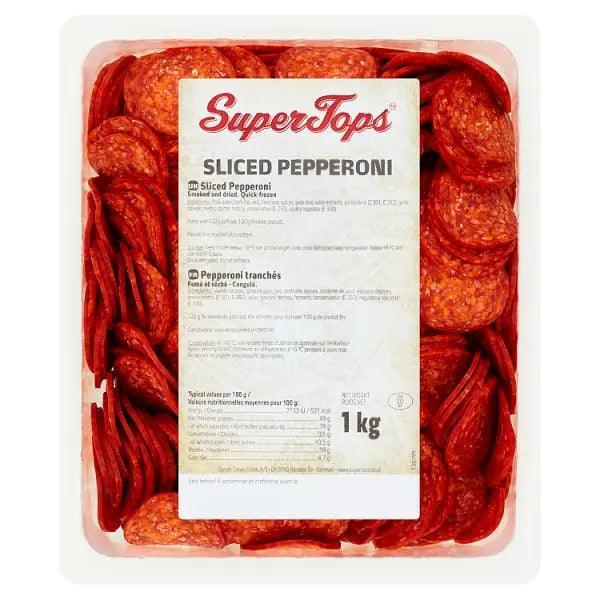 Super Tops Sliced Pepperoni 1kg - Honesty Sales