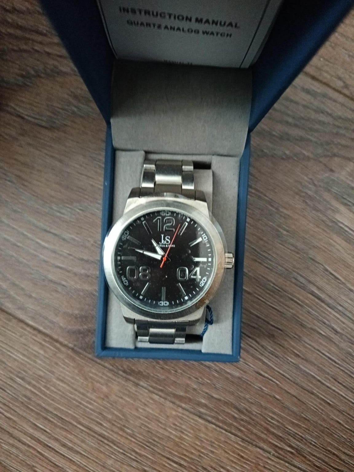 Joshua & Sons Black-Dial Silver Bracelet Watch – Clearance