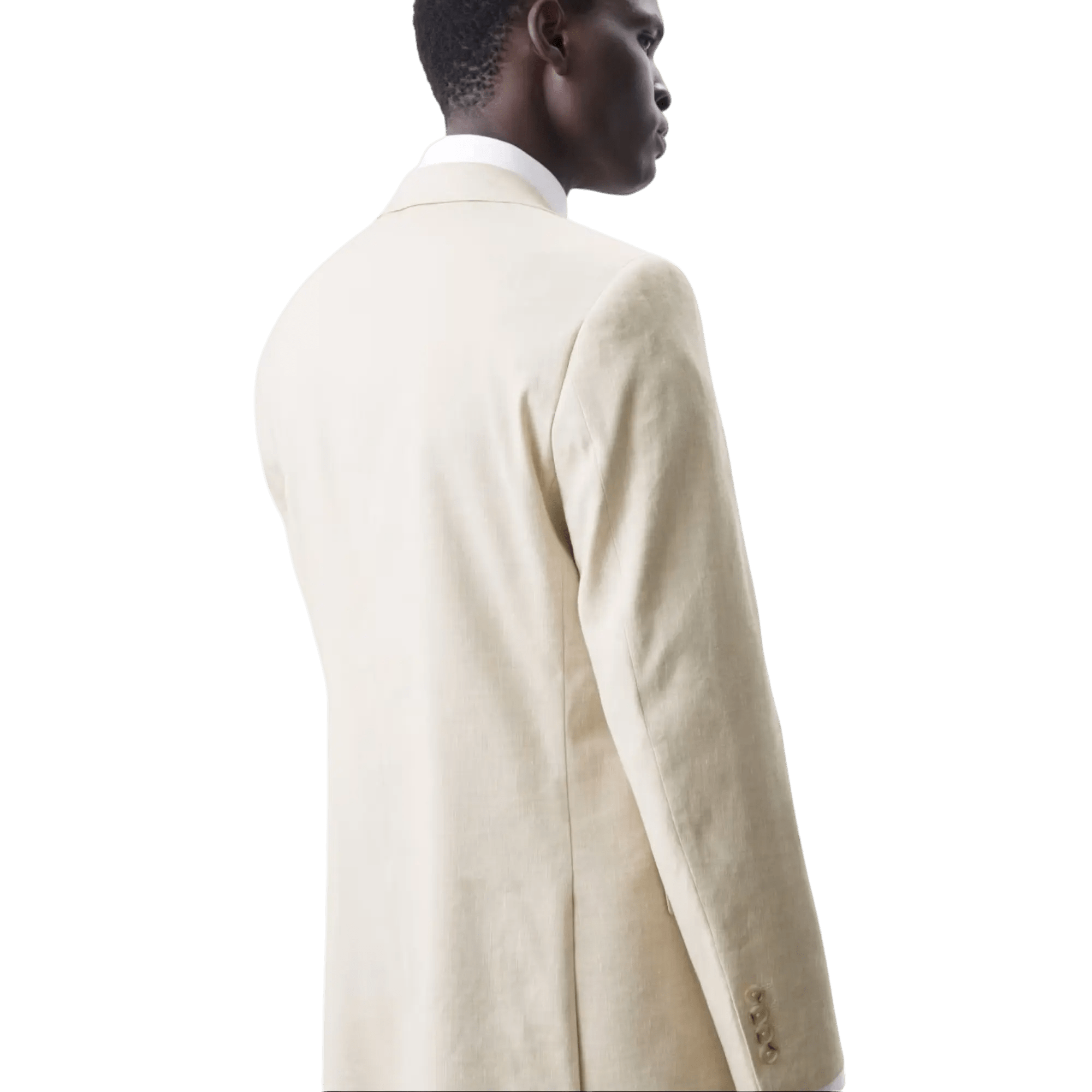 Tailored Fit Italian Performance Linen Blend Suit Jacket - Honesty Sales