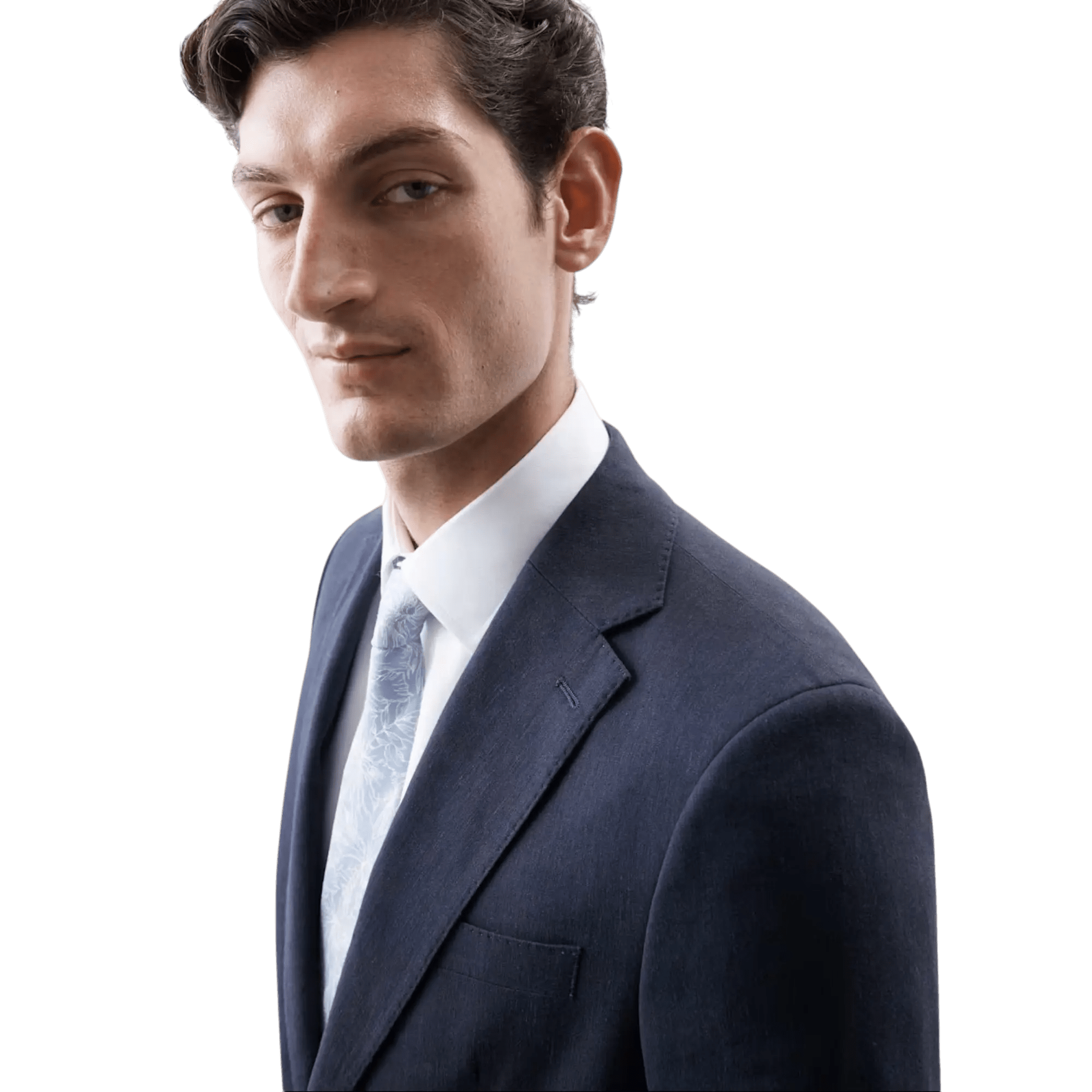 Tailored Fit Italian Performance Linen Blend Suit Jacket - Honesty Sales