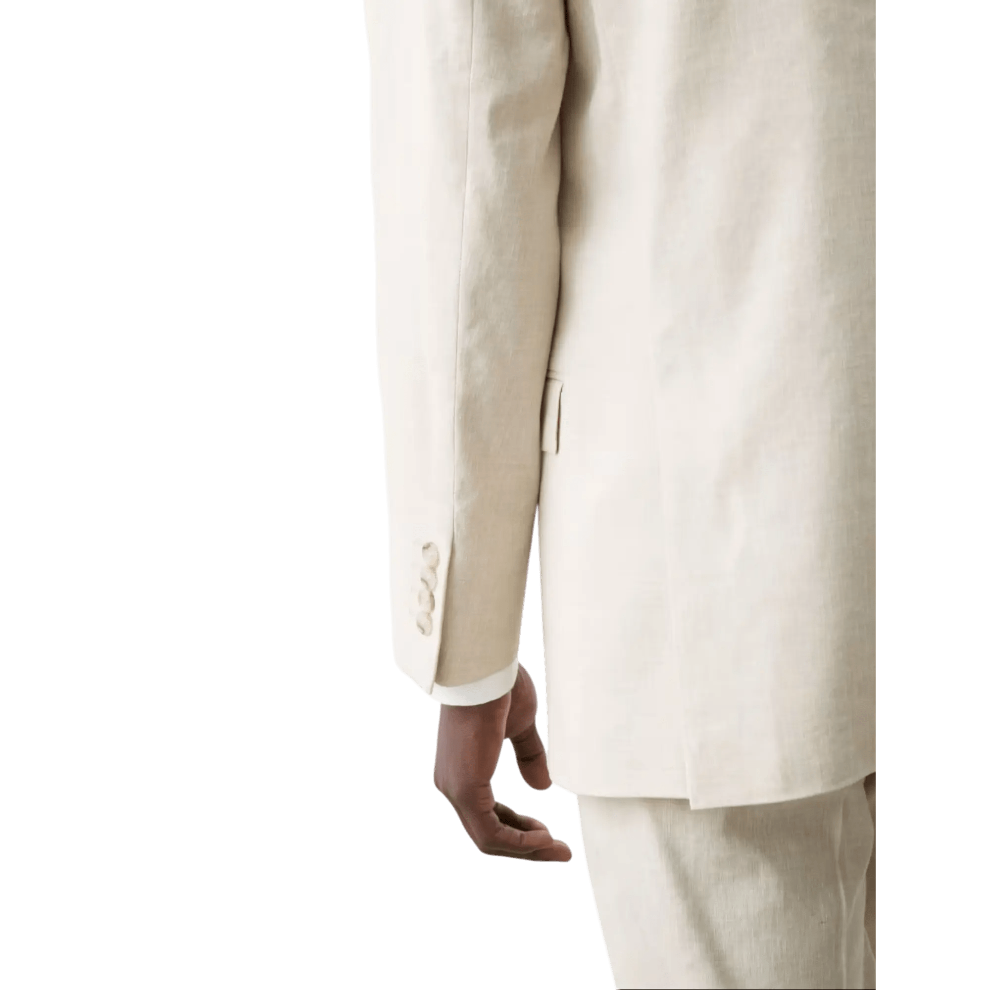 Tailored Fit Italian Performance Linen Blend Suit Jacket - Honesty Sales