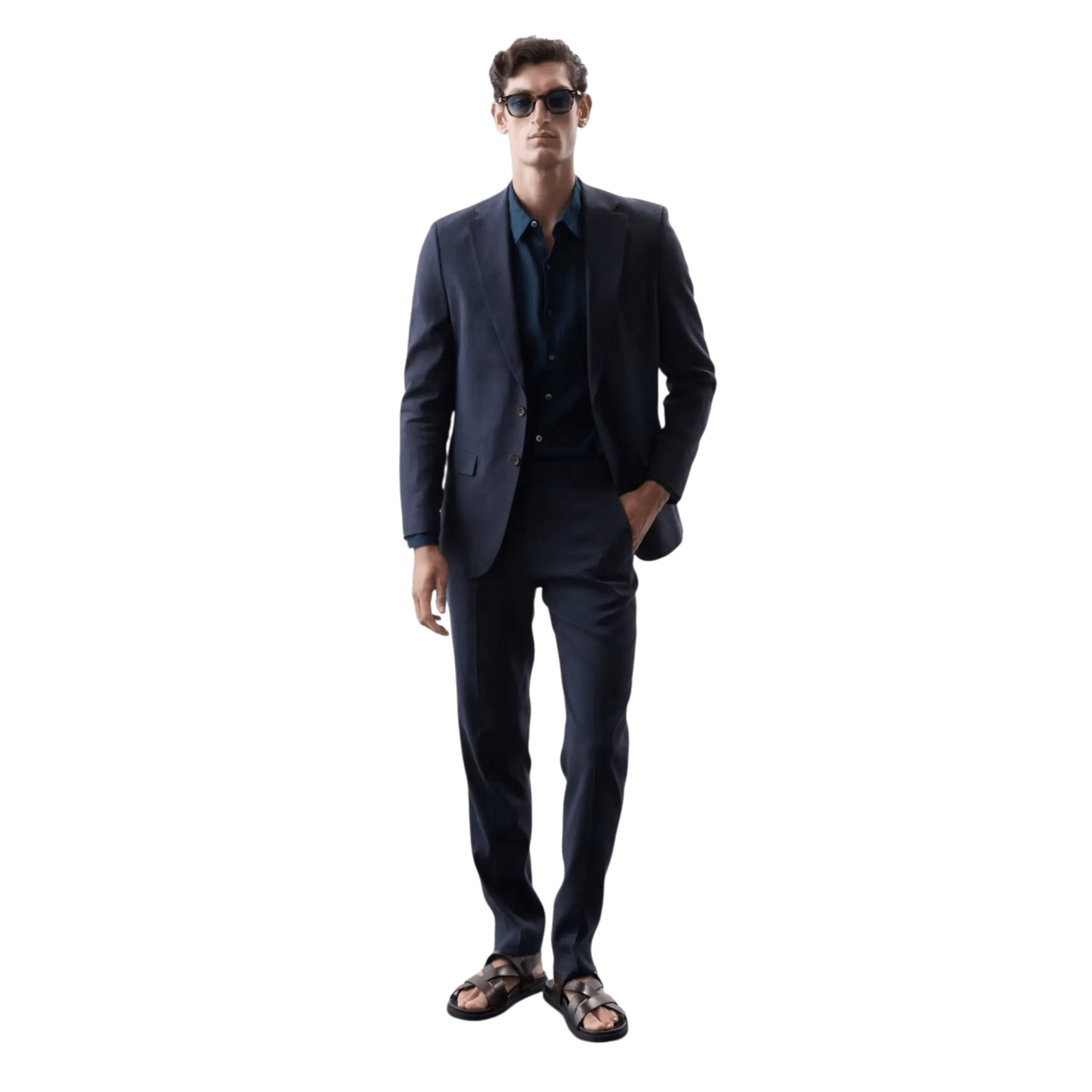 Tailored Fit Italian Performance Linen Blend Suit Jacket - Honesty Sales