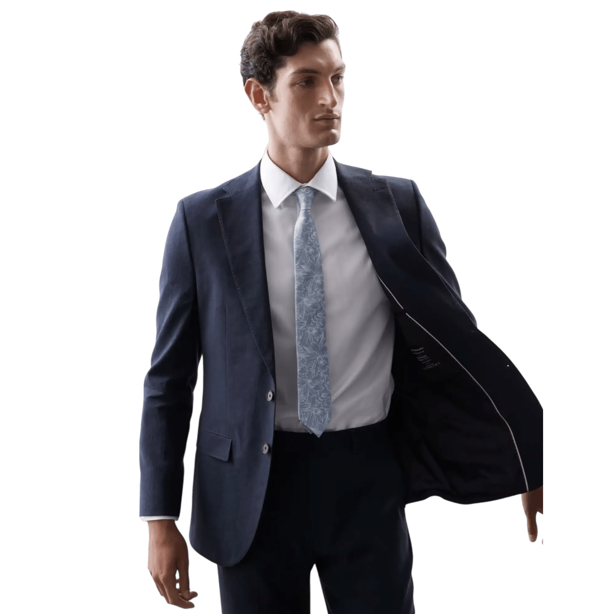 Tailored Fit Italian Performance Linen Blend Suit Jacket - Honesty Sales