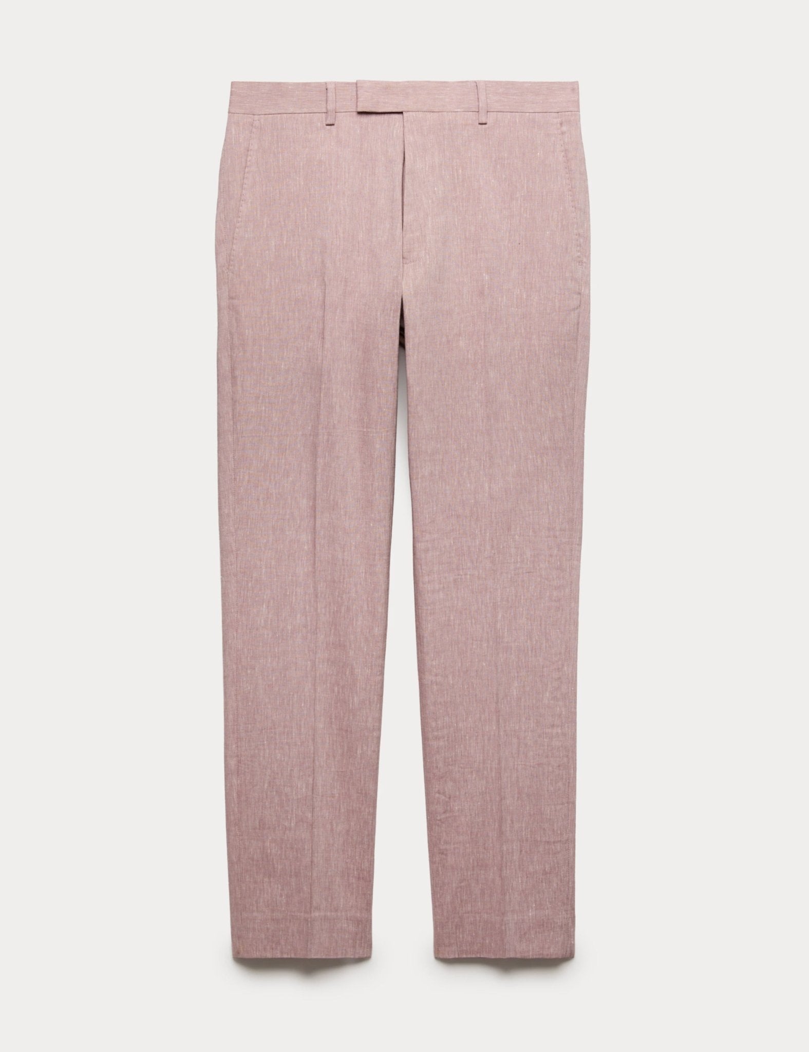 Tailored Fit Italian Performance Linen Blend Suit Trousers - Honesty Sales