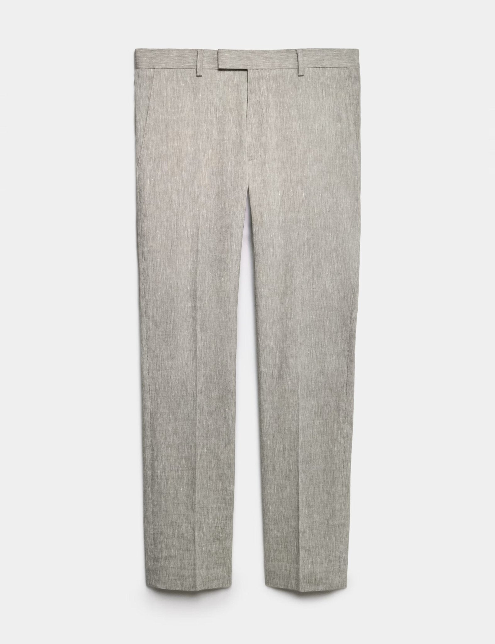 Tailored Fit Italian Performance Linen Blend Suit Trousers - Honesty Sales