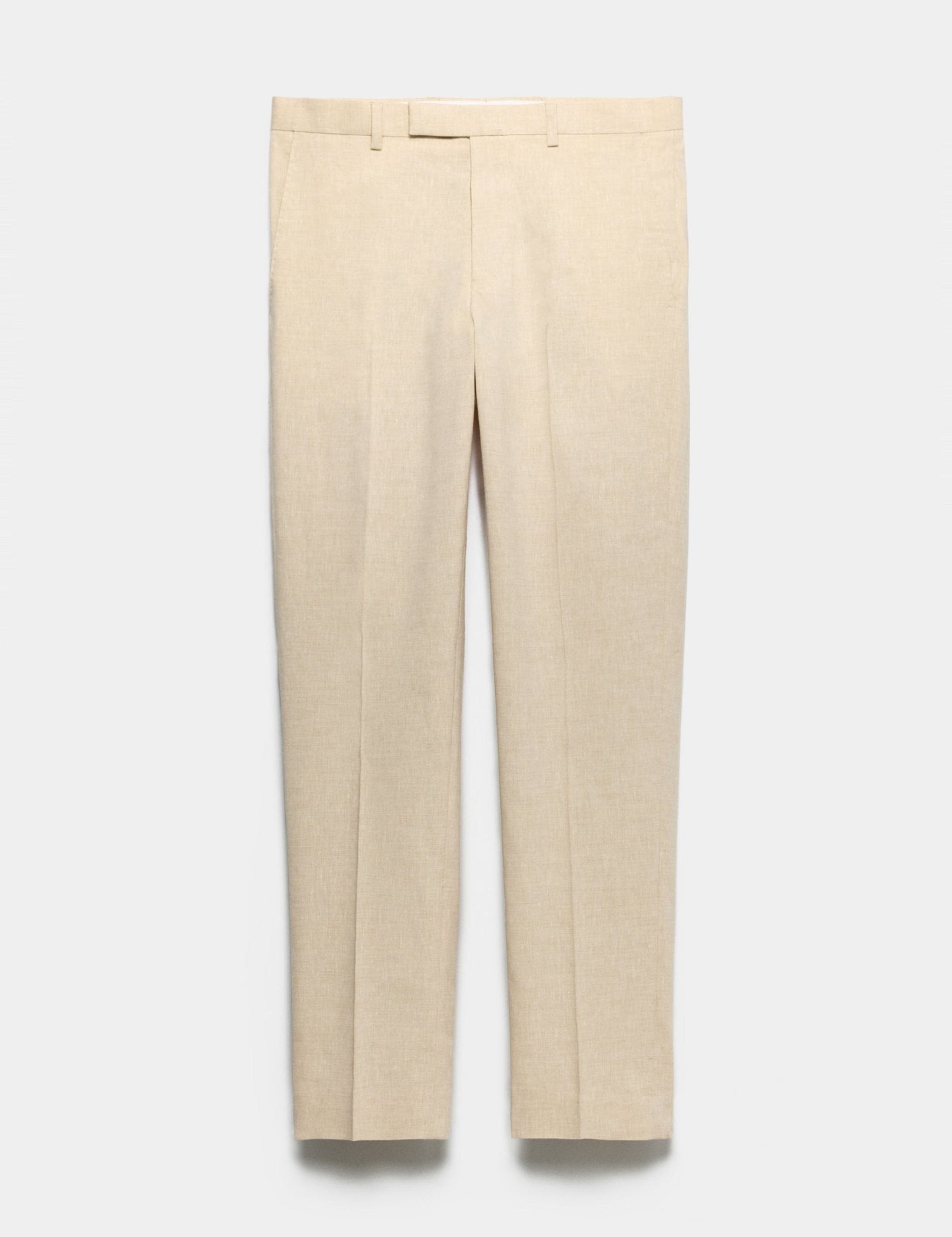 Tailored Fit Italian Performance Linen Blend Suit Trousers - Honesty Sales