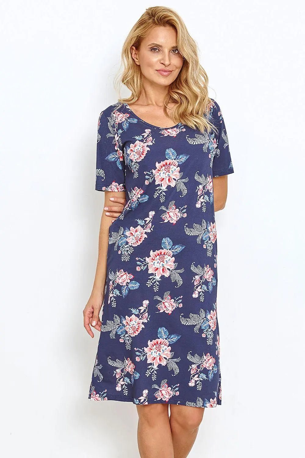 Taro womens navy blue shirt - Honesty Sales