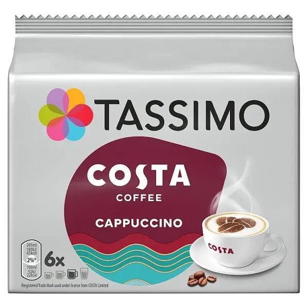 Tassimo Costa 6 Cappuccino 210g - Honesty Sales