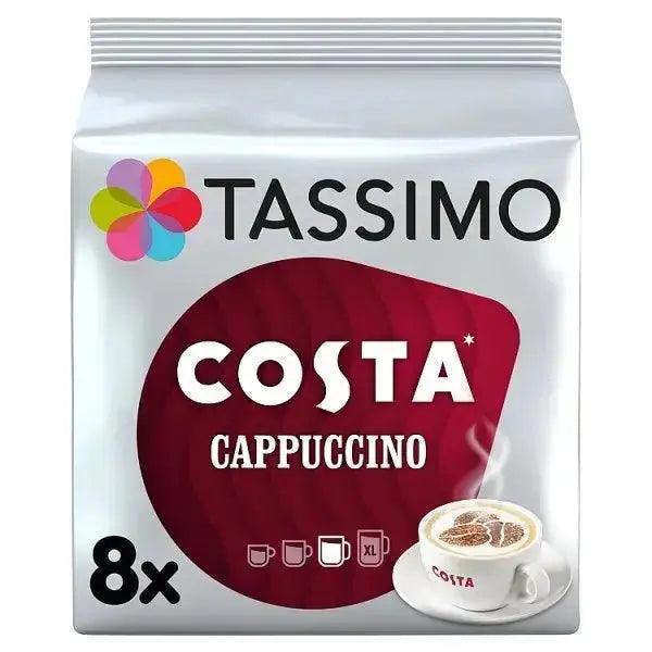 Tassimo Costa Cappuccino Coffee Pods 8 Servings - Honesty Sales
