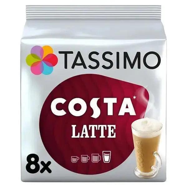 Tassimo Costa Latte Coffee Pods 8 Servings ( Pack of 5 ) - Honesty Sales