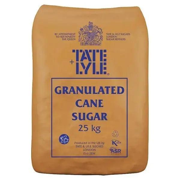 Tate & Lyle Granulated Cane Sugar 25kg - Honesty Sales Main image