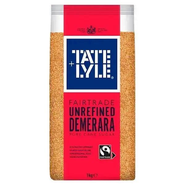 Tate & Lyle Fairtrade Unrefined Demerara Pure Cane Sugar 1kg - Honesty Sales