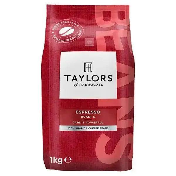 Taylors of Harrogate Espresso Beans Roast Coffee 1kg - Honesty Sales