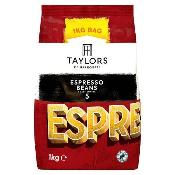 Taylors of Harrogate Espresso Beans Roast Coffee 1kg - Honesty Sales