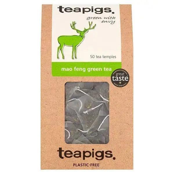 Teapigs Mao Feng Green Tea Temples 50 x 2.5g (125g) - Honesty Sales