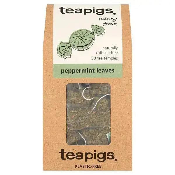 Teapigs Peppermint Leaves 50 Biodegradable Tea Temples 100g - Honesty Sales Main image