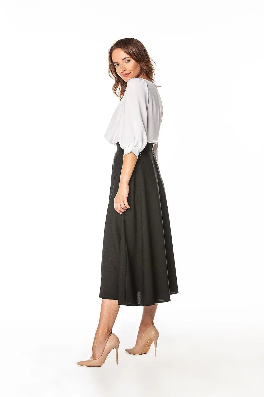 Tessita fashionable elegant mid-calf skirt - Honesty Sales