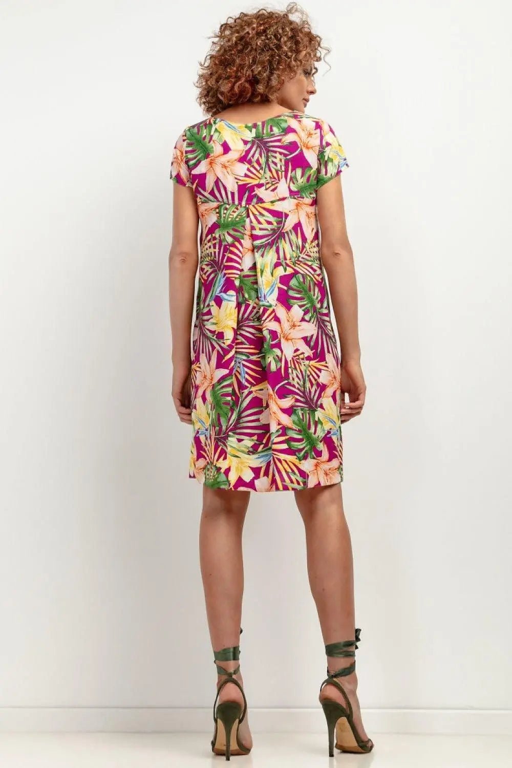 Tessita patterned viscose dress - Honesty Sales