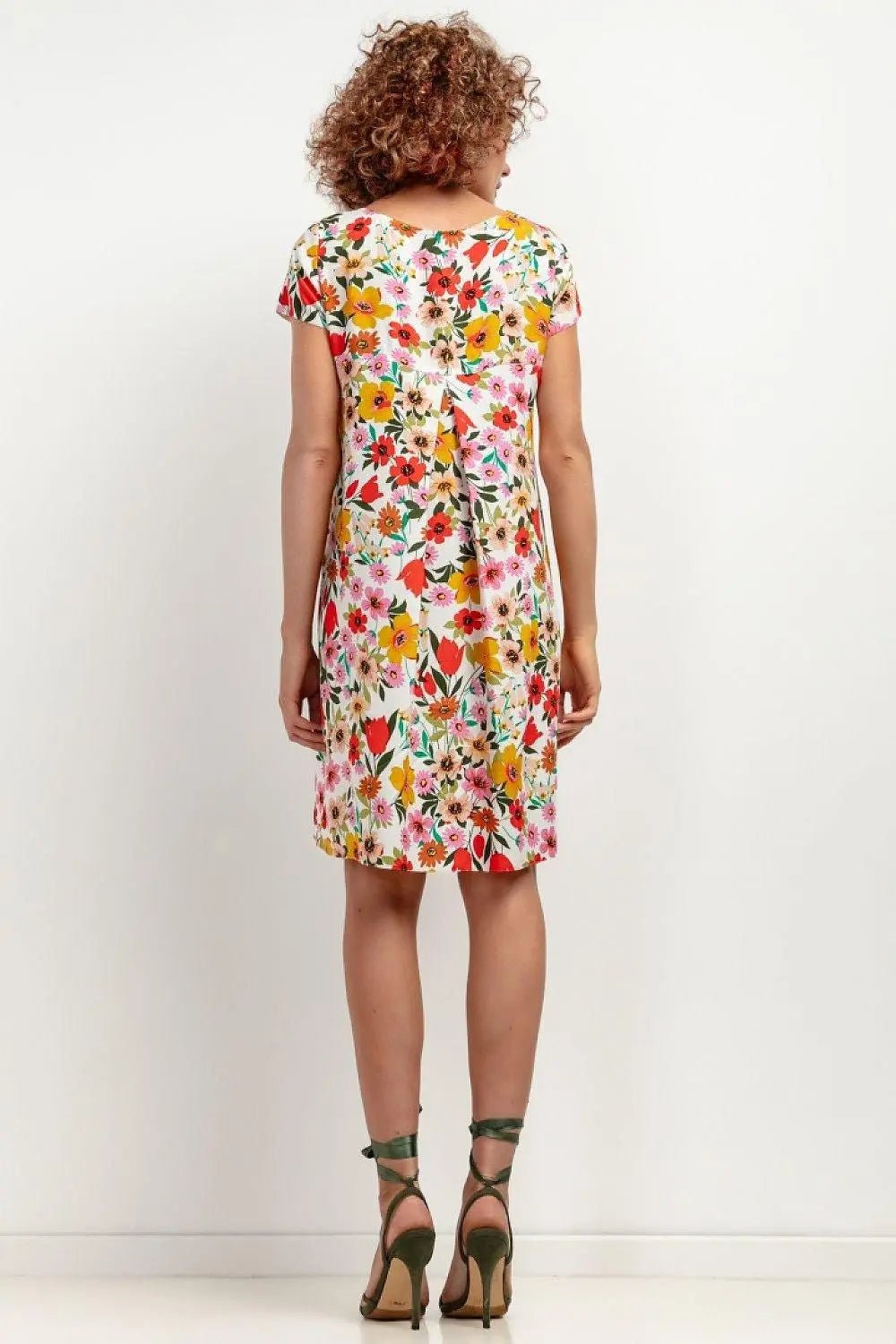 Tessita patterned viscose dress - Honesty Sales