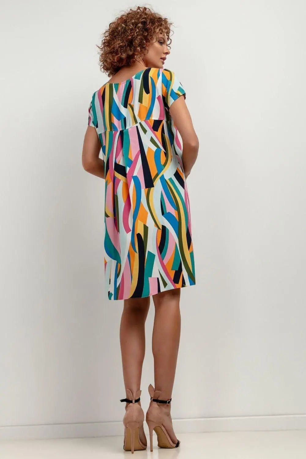 Tessita patterned viscose dress - Honesty Sales