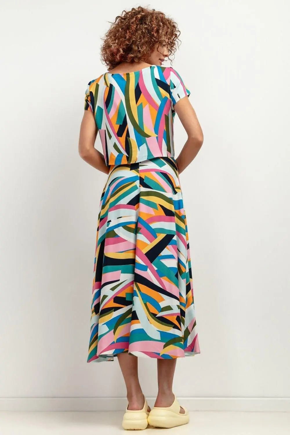 Tessita patterned viscose skirt - Honesty Sales