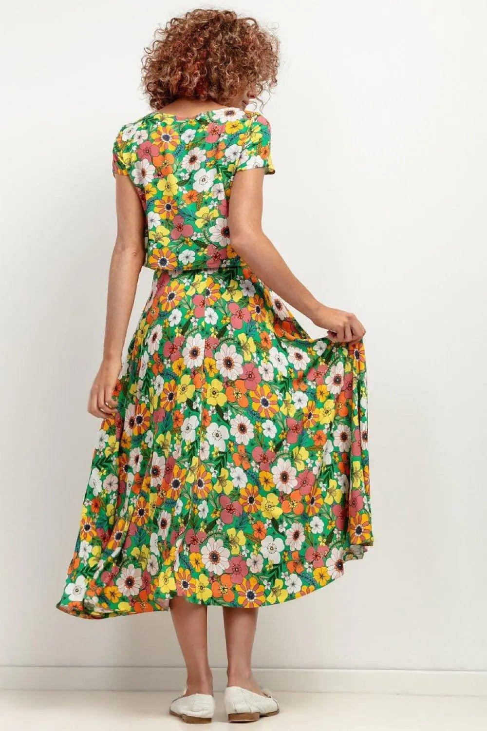 Tessita patterned viscose skirt - Honesty Sales