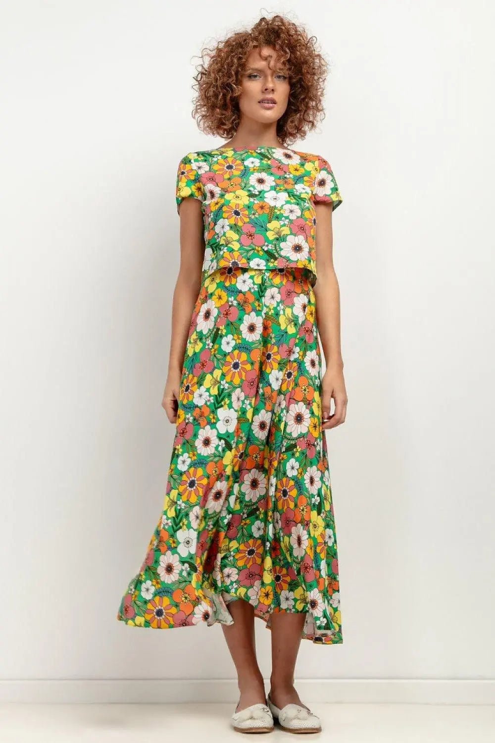 Tessita patterned viscose skirt - Honesty Sales