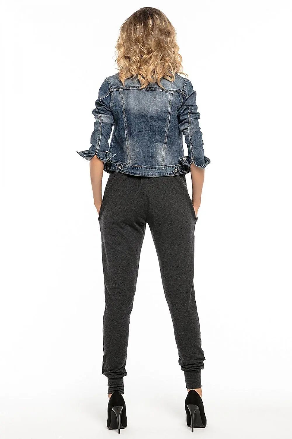 Tessita sweatpants with pockets and a ribbed leg - Honesty Sales