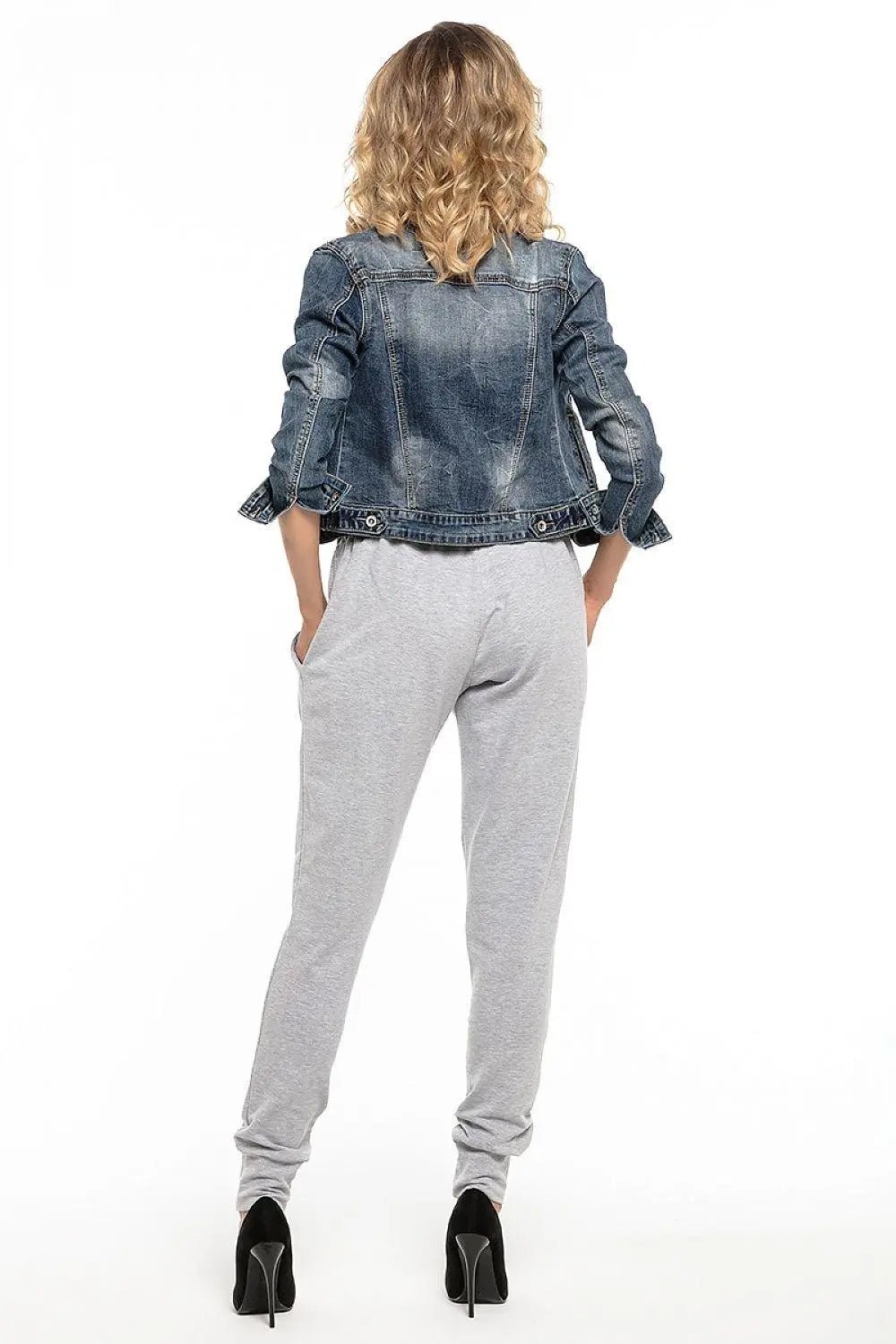 Tessita sweatpants with pockets and a ribbed leg - Honesty Sales