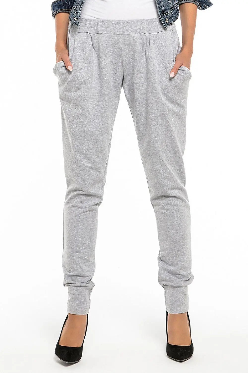 Tessita sweatpants with pockets and a ribbed leg - Honesty Sales