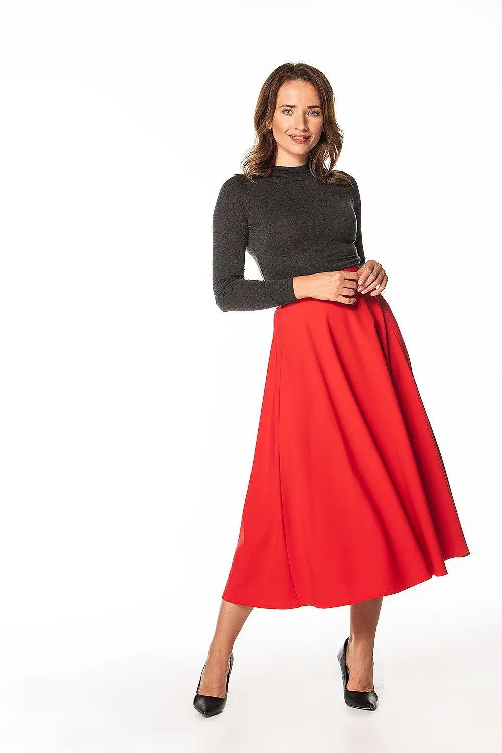 Tessita wonderful elegant mid-calf skirt - Honesty Sales