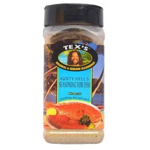 Tex's Aunt Nells Fish Seasoning 350g - Honesty Sales