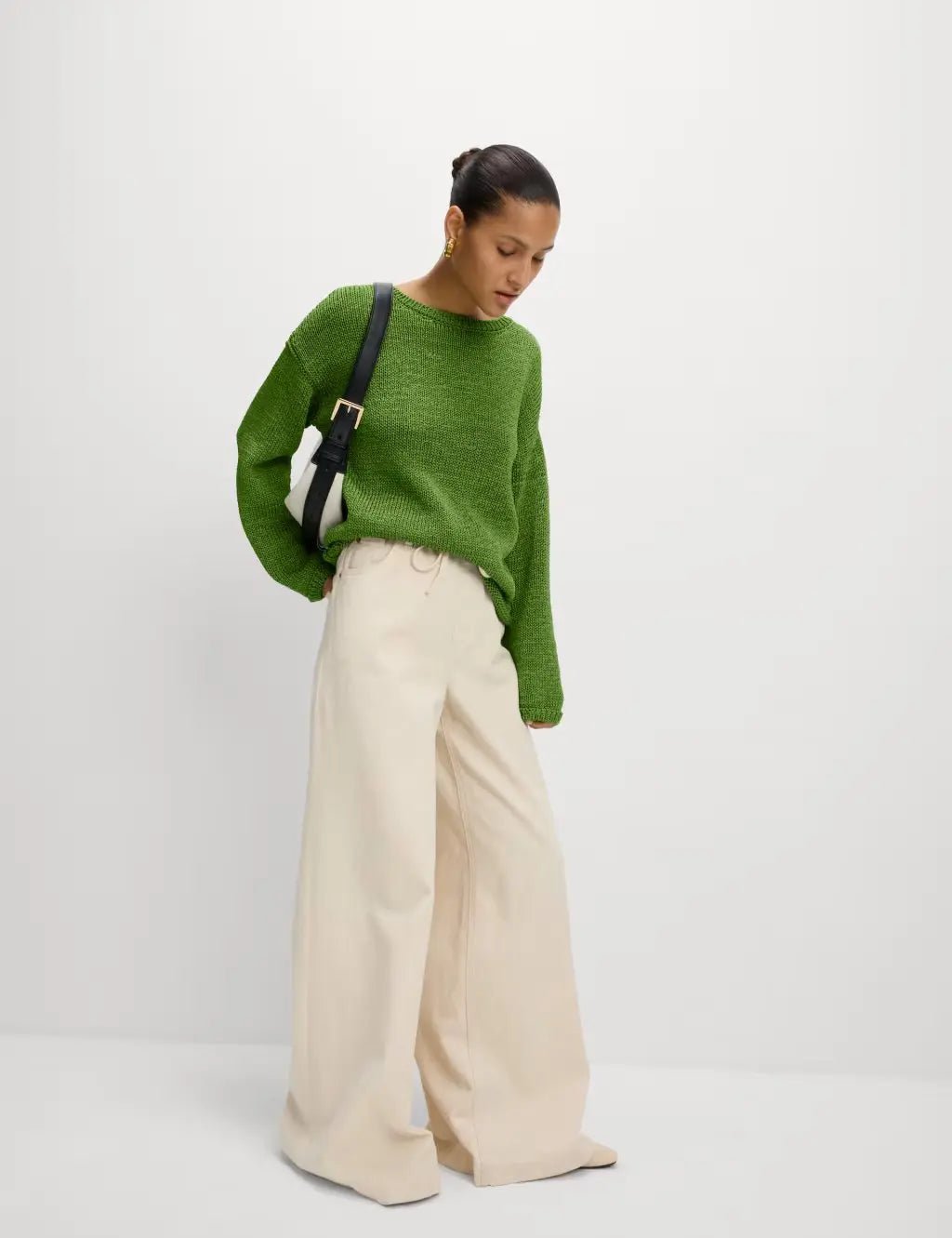 Textured Crew Neck Jumper - Honesty Sales