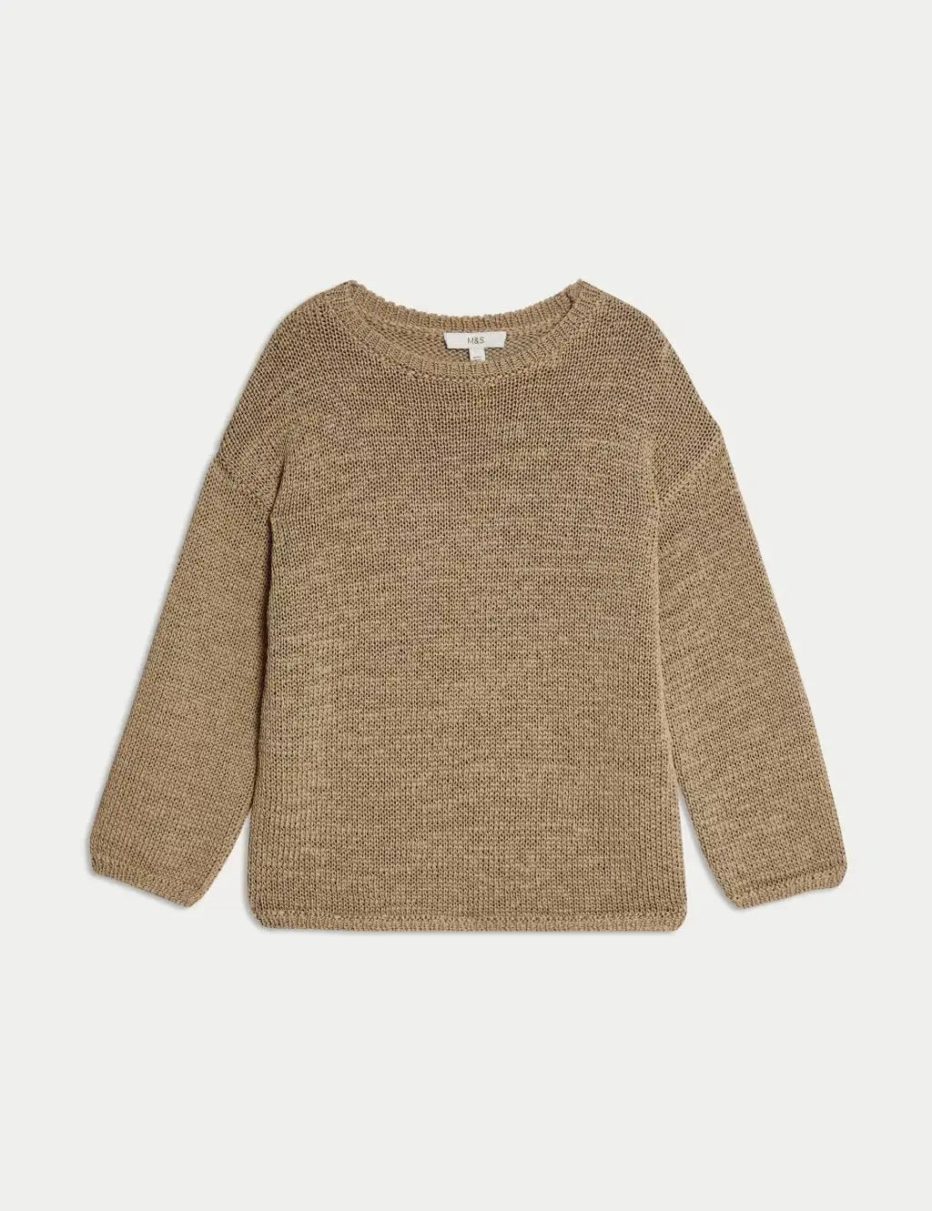 Textured Crew Neck Jumper - Honesty Sales