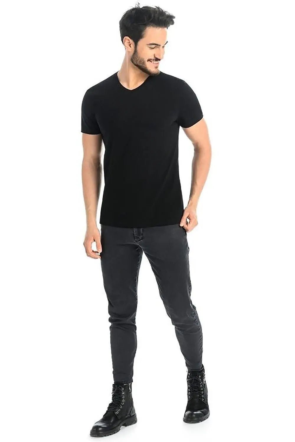 Teyli short sleeves white men's t-shirt - Honesty Sales