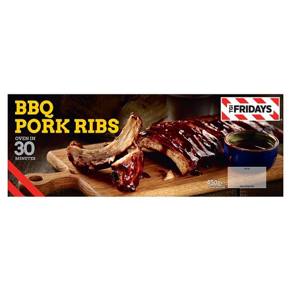 TGI Fridays BBQ Pork Ribs 450g (1 x 450g) - Honesty Sales