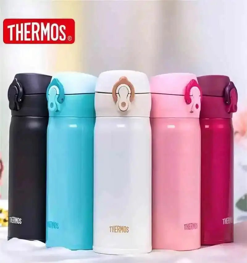 THERMOS Stainless Steel Vacuum Insulated Water Bottle – 350ml/500ml Leak - Proof Thermal Tumbler Flask - Honesty Sales