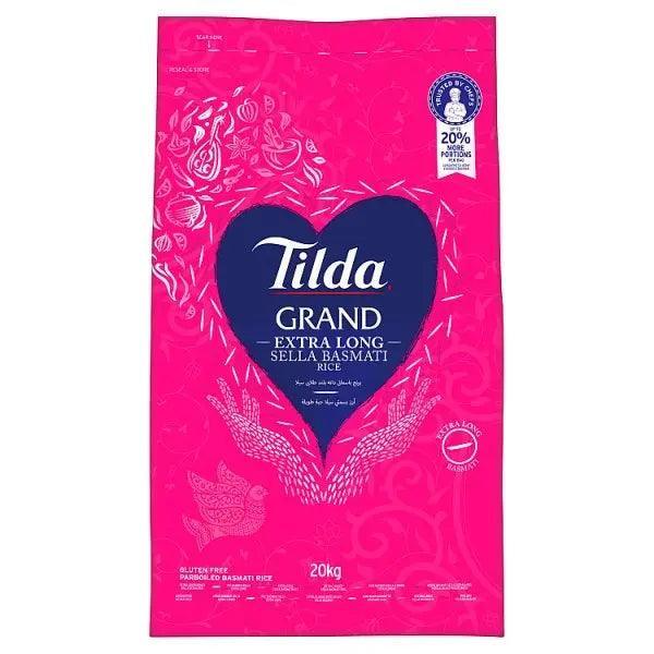 Tilda Grand Extra Long Sella Basmati Rice 20kg - Honesty Sales Hauptbild