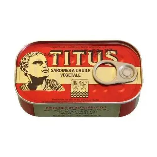 Titus Sardines in Vegetable Oil - Honesty Sales
