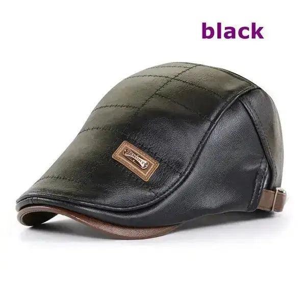Top Level Leather Newsboy Planas Duckbill Visor Cap - Honesty Sales
