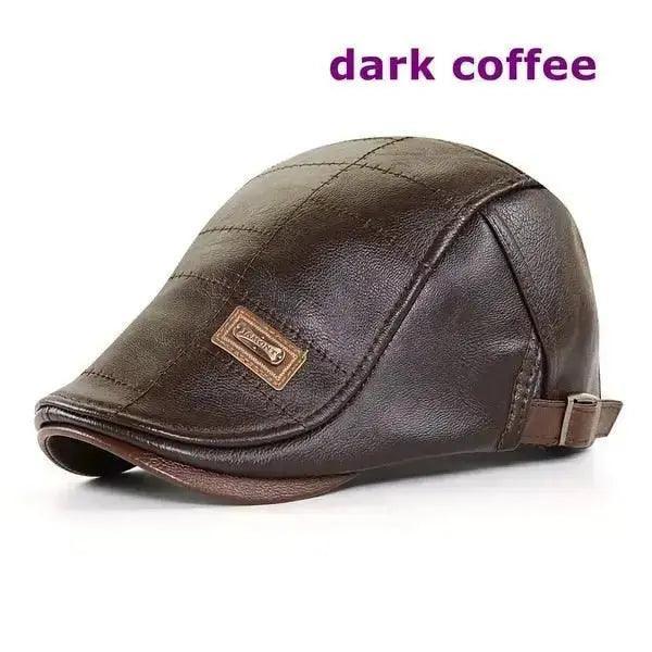 Top Level Leather Newsboy Planas Duckbill Visor Cap - Honesty Sales