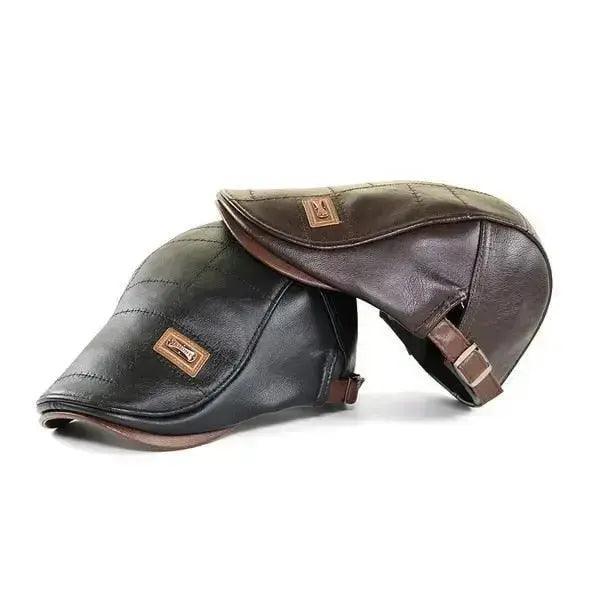 Top Level Leather Newsboy Planas Duckbill Visor Cap - Honesty Sales