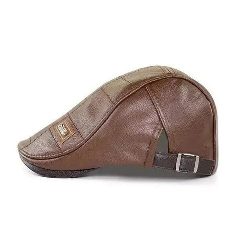 Top Level Leather Newsboy Planas Duckbill Visor Cap - Honesty Sales U.K