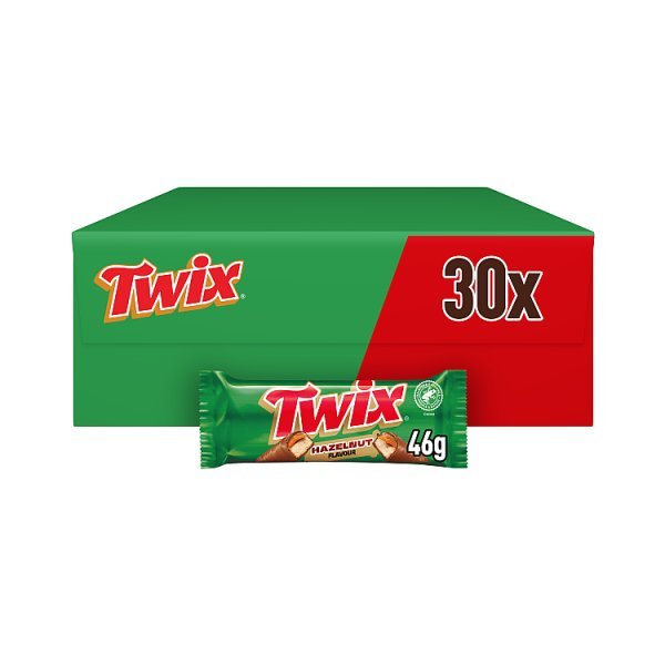 Twix Hazelnut Milk Chocolate Bar 46g (30 x 46g) - Honesty Sales